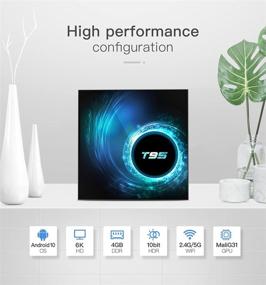 img 3 attached to 📺 High-Performance Android 10.0 TV Box | 4GB RAM 32GB ROM, Dual WiFi, 6K Ultra HD Media Box