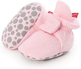 img 1 attached to Isbasic Unisex Booties Non Slip Toddler Apparel & Accessories Baby Girls