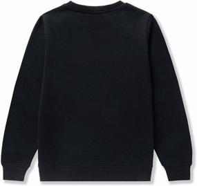 img 3 attached to 👦 DOTDOG Unisex Youth Soft Brushed Fleece Crewneck Sweatshirt - Boys & Girls (Ages 3-12)