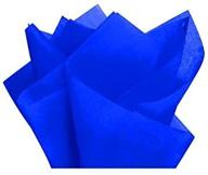 100 sheets of royal blue pom pom tissue paper gift wrap - 15x20 inches logo