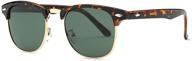 🕶️ aevogue semi rimless designer sunglasses with polarized lens logo