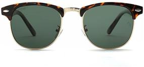 img 2 attached to 🕶️ AEVOGUE Semi Rimless Designer Sunglasses with Polarized Lens