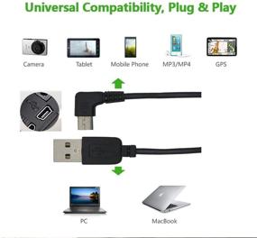 img 3 attached to 180CM CableDeconn USB A Male to Mini USB B 5Pin Male Right Angle Adapter Data Charge Sync Cable - Enhanced SEO