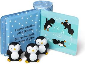 img 3 attached to 🐧 Melissa & Doug Float-Alongs: Playful Penguins Bath Book + Floating Penguin Toys - Perfect for Children