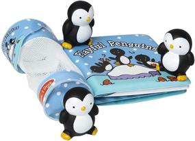 img 1 attached to 🐧 Melissa & Doug Float-Alongs: Playful Penguins Bath Book + Floating Penguin Toys - Perfect for Children