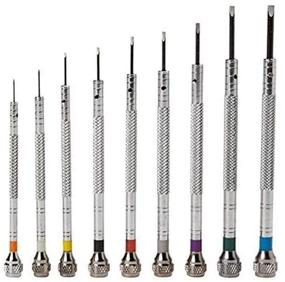 img 1 attached to 🔧 Enhance Your Watchmaking Precision with the New 9-Piece Precision Watch Flat Blade Slotted Screwdriver Set