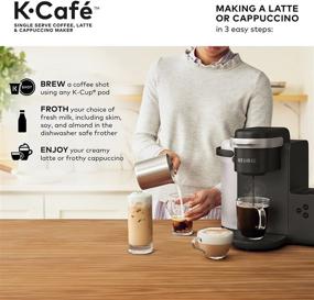 img 1 attached to ☕ Keurig K-Cafe Single-Serve K-Cup Coffee Maker with Milk Frother, Coffee Shot Capability, Dark Charcoal – Compatible With all Keurig K-Cup Pods, Latte Maker and Cappuccino Maker, Dishwasher Safe