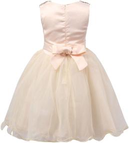 img 3 attached to JerrisApparel Little Girls Sequin Flower 👗 Girls' Clothing: Stunning Dresses for a Glamorous Look!