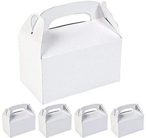 img 3 attached to 🎁 12-Pack Decorate White Color Cardboard Favor Boxes for Children's Birthday Parties, Events, and Gift Giving