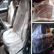 🚗 moyishi 100pcs car disposable plastic seat covers: ultimate vehicle protection for mechanics, valets, and pet owners logo