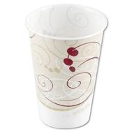 🥤 symphony design wax coated treated paper cold cup 7 oz size - solo r7n-j8000 - pack of 100 logo