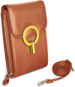 img 2 attached to 📱 Small Leather Cell Phone Purse for Women - TOPKULL Crossbody Bags: Mini Purse Shoulder Bag with Removable Strap