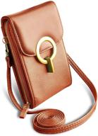 📱 small leather cell phone purse for women - topkull crossbody bags: mini purse shoulder bag with removable strap logo