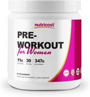 🍓 strawberry nutricost pre-workout powder for women - 30 servings logo