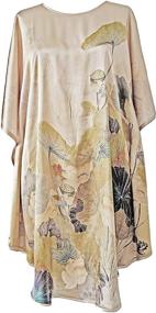 img 3 attached to 👘 Grace Silk Nightgown with Batwing Sleeves - Luxurious 100% Silk