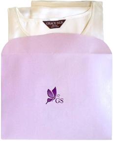 img 1 attached to 👘 Grace Silk Nightgown with Batwing Sleeves - Luxurious 100% Silk