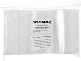 img 1 attached to 📦 Plymor Heavy-Duty Plastic Reclosable Zipper Packaging & Shipping Supplies with Poly & Plastic Packaging Bags