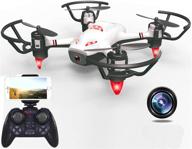 🚁 haktoys rc quadcopter: live streaming drone with wifi hd camera, gesture recognition, optical flow positioning, trajectory planning, take-off & return key, 360° flips, headless mode logo