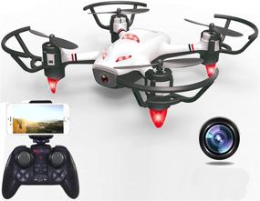 img 4 attached to 🚁 Haktoys RC Quadcopter: Live Streaming Drone with WiFi HD Camera, Gesture Recognition, Optical Flow Positioning, Trajectory Planning, Take-Off & Return Key, 360° Flips, Headless Mode