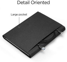 img 2 attached to 📱 Чехол Spigen Stand Folio для Surface Go 3 (2021) / Surface Go 2 (2020) / Surface Go (2018) - Черный: Всеобъемлющая защита и универсальная функция подставки