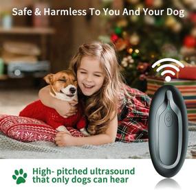 img 2 attached to 666 SIX BY SIX Anti Barking Device: Ultrasonic Dog Bark Deterrent and 🐶 Trainer with 16.4 Ft Range, Rechargeable and Upgraded, Perfect for Indoor and Outdoor Use