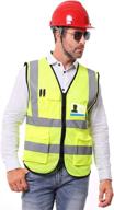 safety reflective construction orange pockets occupational health & safety products and personal protective equipment logo