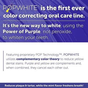 img 1 attached to POPWHITE Mint Flavored Toothpaste - Natural Botanical Formula for Safe and Gradual At-Home Teeth Whitening, 4 oz - Manufacturer Date: February 2021