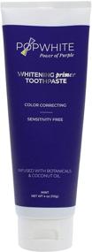 img 4 attached to POPWHITE Mint Flavored Toothpaste - Natural Botanical Formula for Safe and Gradual At-Home Teeth Whitening, 4 oz - Manufacturer Date: February 2021