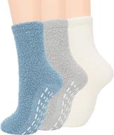 🧦 cozy fleece fluffy winter socks for women: sleep & stay warm with athletic plush socks logo