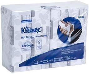 img 4 attached to 🧻 Kleenex(R) Multifold Hand Towels, 600 Towels Total, Bundle of 4 Packs