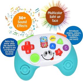 img 3 attached to 👶 Топовый детский игровой пульт игрушка для гаджетов: музыкальные игрушки с светом и звуком для раннего обучения младенцев.