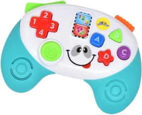 img 4 attached to 👶 Топовый детский игровой пульт игрушка для гаджетов: музыкальные игрушки с светом и звуком для раннего обучения младенцев.