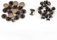 copper threaded rivets leather accessory logo