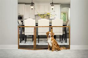 img 1 attached to Discover the Carlson Pet Products Design Paw Extra Tall Super Wide 62-Inch Pet Gate – Premium Wooden Security for your Beloved Pets!