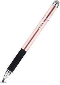 img 3 attached to 🖊️ CCIVV 2-в-1 стилус-ручка: тонкая игла и мешковина, совместима с планшетом и смартфоном, розовое золото (1 шт)