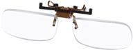 🔍 enhanced vision with small clear clip-on flip-up magnifying reading glasses +3.00 diopter logo