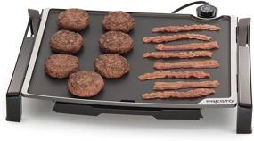 img 2 attached to Presto Electric Tilt-N-Fold Griddle, 19-inch, Black: Boost Your Cooking Experience