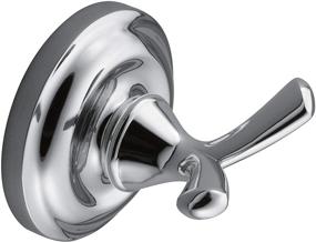 img 2 attached to Moen Chrome Double Robe Hook - BP6903CH: Enhancing Your Bathroom with Style and Function