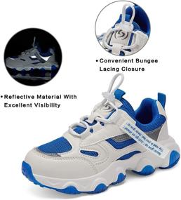 img 3 attached to 👟 Boys' Santiro Athletic Comfortable Lightweight Sneakers Shoes