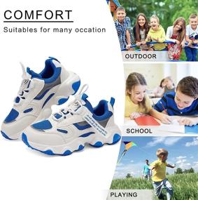 img 1 attached to 👟 Boys' Santiro Athletic Comfortable Lightweight Sneakers Shoes