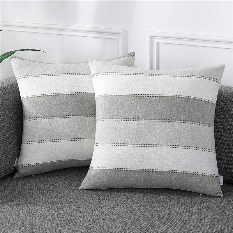 amhoo farmhouse decorative pillowcases 18x18inch 로고