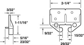 img 1 attached to Prime Line Products 7084 Drawer Glides