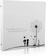 📸 thxmadam scrapbook photo album wedding guest book diy memory book with 50 black pages - perfect gift for wife, mum, daughter, girlfriend. ideal for valentines, mothers, anniversary, birthday, christmas logo
