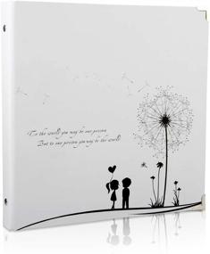 img 4 attached to 📸 THXMADAM Scrapbook Photo Album Wedding Guest Book DIY Memory Book with 50 Black Pages - Perfect Gift for Wife, Mum, Daughter, Girlfriend. Ideal for Valentines, Mothers, Anniversary, Birthday, Christmas