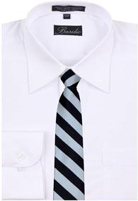img 1 attached to 🎓 College Printed Necktie Ties for Boys with Zipper and Repp Stripe