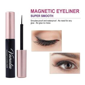 img 3 attached to 💃 Vanalia Magnetic Eyelash Kit with Magnetic Eyeliner - 5D False Lashes, 5 Pairs with Tweezers - Easy to Wear, No Glue Required