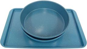 img 1 attached to CasaWare Classic Bakeware Blue Granite