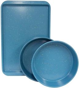 img 2 attached to CasaWare Classic Bakeware Blue Granite