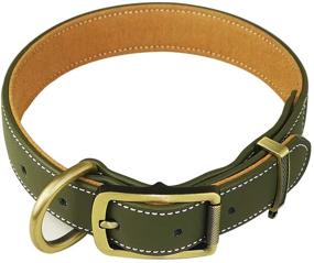 img 3 attached to 🐶 Joyeeiioo Leather Dog Collar: Premium Padded Soft & Strong Collar | Heavy Duty Alloy Hardware | Ideal for Small, Medium, Large Dogs