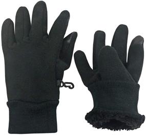 img 1 attached to 🧤 Keep Your Big Kids Warm with N'Ice Caps Sherpa Lined Fleece Touchscreen Gloves